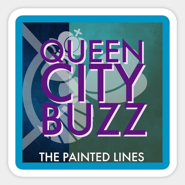 Queen City Buzz Sticker by The Painted Lines